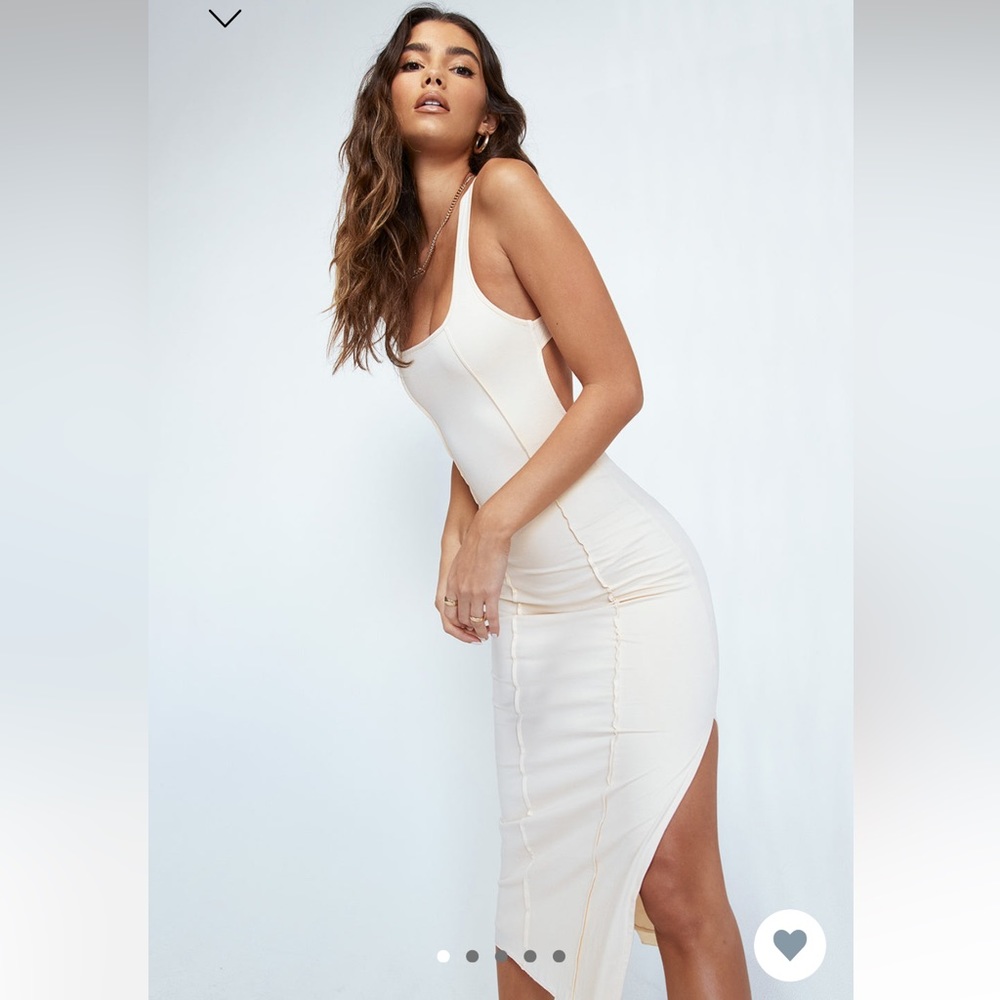 ayla midi dress cream